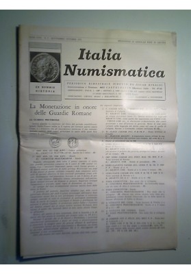 ITALIA NUMISMATICA Anno XXII n.° 5 Settembre - Ottobre 1971