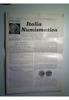 ITALIA NUMISMATICA Anno XXII n.° 2 Marzo - Aprile  1971