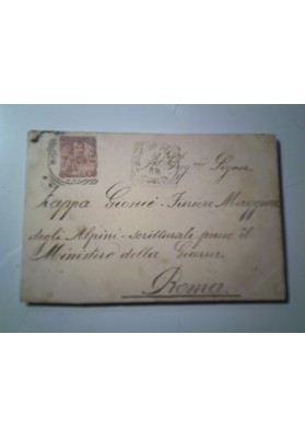 Cartolina Viaggiata "4° Reggimento Alpini" 1909