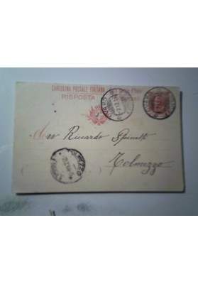 Cartolina Postale Viaggiata "RISPOSTA" per Tolmezzo ( UD ) 1916