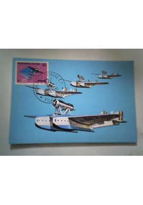 ARTOLINA  50° AERONAUTICA MILITARE ITALIANA "IDRVOLANTI SAVOIA MARCHETTI S 55"  1973