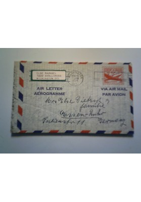 Aerogramma U.S.A Wilmington per la Germania 1958