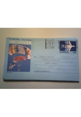 Aerogramma AUSTRALIA per l'Italia 1984