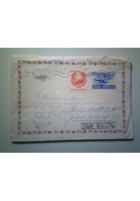 Busta Viaggiata ROMANIA Posta Aerea per  la Repubblica Federale Tedesca 1968