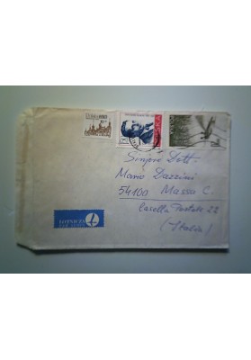 Busta POLONIA Posta Aerea per l'Italia