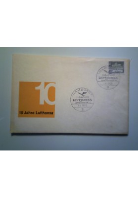 Busta Filiatelica GERMANIA FEDERALE "10 JAHRE LUFTHANSA 1955 - 1965"