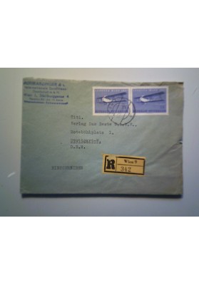 Busta AUSTRIA Posta Raccomandata per l'Italia 1965