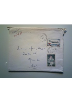 Busta REUNION ( Francia ) Posta Aerea per l'Italia 1967