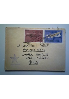 Busta  RUSSIA ( CCCP ) Posta Aerea  per l'Italia "ESPERANTO" 1969