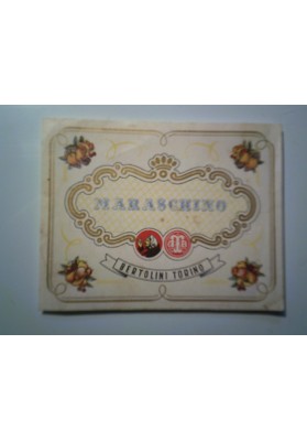 Etichetta "MARASCHINO BERTOLINI TORINO"