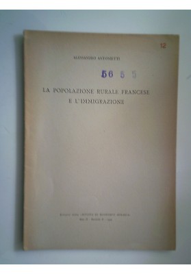 LA POPOLAZIONE RURALE FRANCESE E L'IMMIGRAZIONE