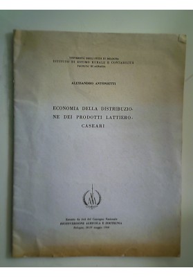 ECONOMIA DELLA DISTRIBUZIONE DEI PRODOTTI LATTIERO - CASEARI