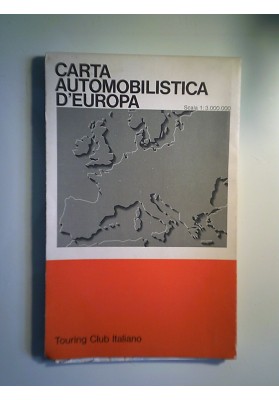 CARTA AUTOMOBILISTICA D'EUROPA SHELL