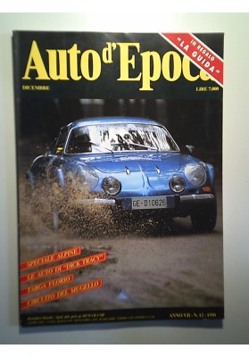 AUTO D'EPOCA Anno VII N. 12 Dicembre  1990