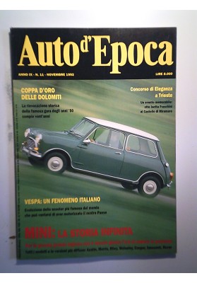 AUTO D'EPOCA Anno IX N. 11 Novembre 1992 MINI: LA STORIA INFINITA