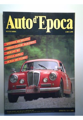 AUTO D'EPOCA Anno VI N. 9 SETTEMBRE 1989