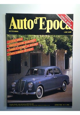 AUTO D'EPOCA Anno VIII N. 9 Settembre  1991