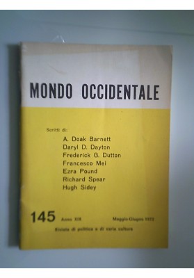 MONDO OCCIDENTALE 145 Anno XIX Maggio - Giugno 1972