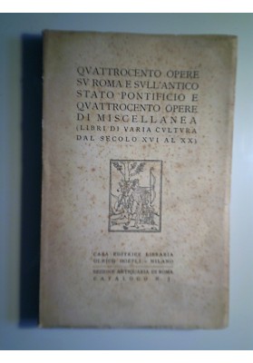 Quattrocento opere su Roma e sull'antico Stato Pontificio