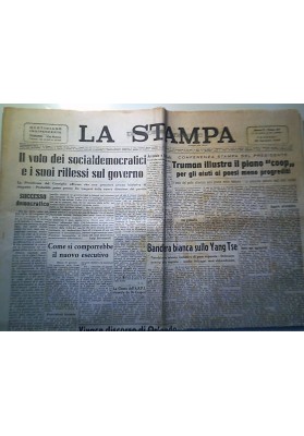 LA NUOVA STAMPA Anno V Numero 24 Venerdì 26 Gennaio 1949