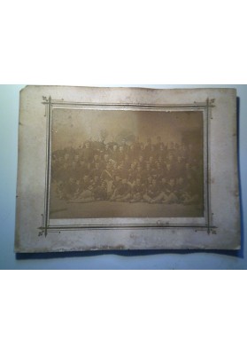 Grande fotografia militare "REGIO ESERCITO ITALIANO  REGGIMENTO" Fine 1800