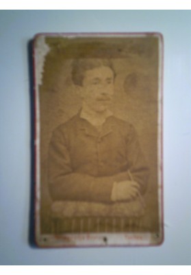 Albumina CDV "RITRATTO DI UOMO" Fotografia Bricca, Torino 1875 circa