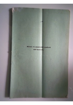 Divini e ammirabili conforti dell'Amicizia