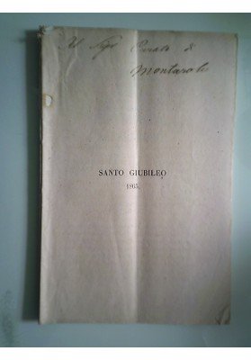 SANTO GIUBILEO 1865
