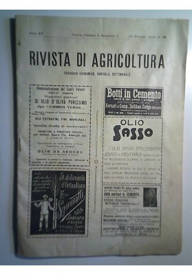 RIVISTA DI AGRICOLTURA Anno XV 12 Novembre 1909 n. 46