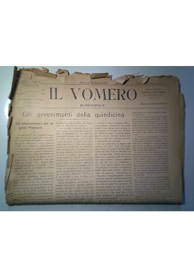 IL VOMERO QUINDICINALE  Anno I n. 9 Domenica 12 Ottobre 1913 GLI AVVENIMENTI DELLA QUINDICINA