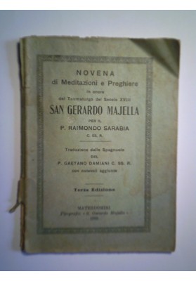 NOVENA di Meditazioni e Preghiere in onore di S. GERARDO MAJELLA