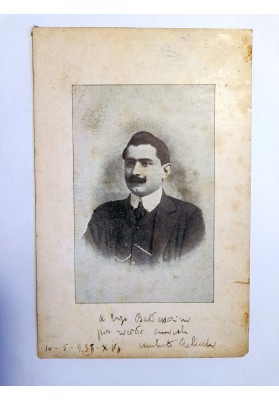 Cartolina Autografa di Umberto Rubicchi (Piacenza) allo Scrittore Enzo Baldasserini - 1938