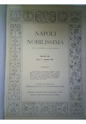 NAPOLI NOBILISSIMA VOLUME XIII 1904