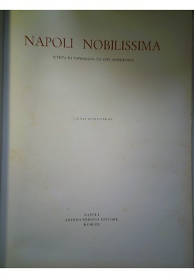 NAPOLI NOBILISSIMA VOLUME X 1901