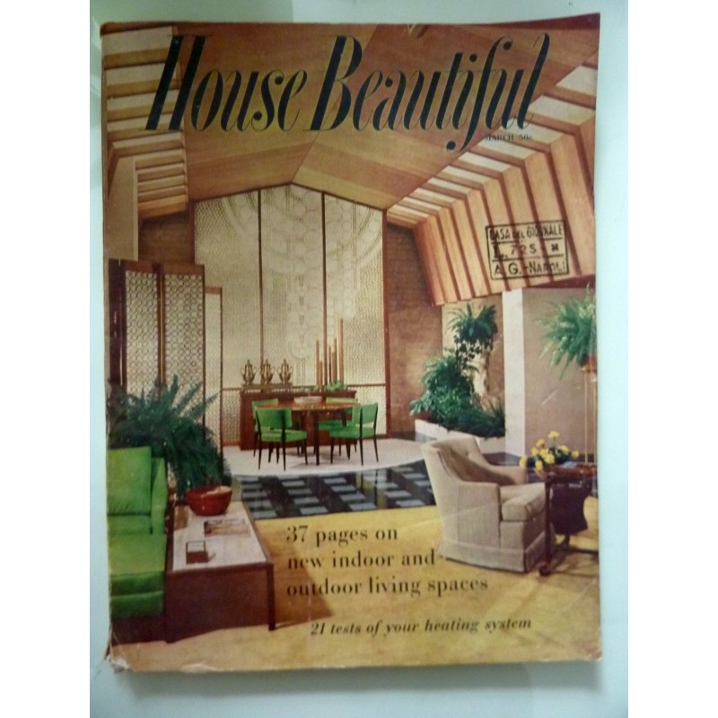 HOUSE BEAUTIFUL   March 1957 Vol. 99  NO. 3