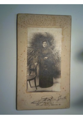 Foto Atelier Felice Genta "RITRATTO DI DONNA" Napoli 1900