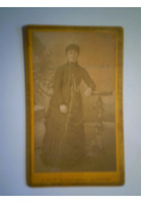 Fotografia CDV "RITRATTO DI DONNA A. PASTA Torino, Via Carlo Alberto 23" 1885