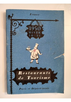 France 1950 HIVER 50 - 51  Restaurants de Tourisme Paris et Departments