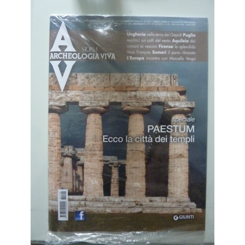 ARCHEOLOGIA VIVA Anno XXXVII n.° 190 luglio - agosto 2018
