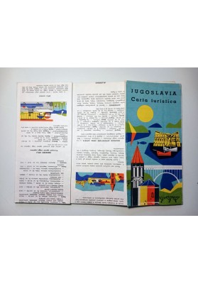 JUGOSLAVIA Carta Turistica