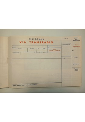 Raro Libretto Telegrammi Transradio Española Congresso Eucaristico 1952 NUOVO