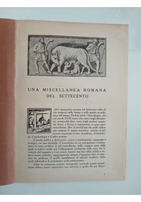UNA MISCELLANEA ROMANA DEL SETTECENTO