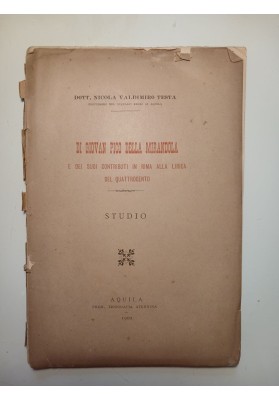 Di Giovan Pico Della Mirandola E Dei Suoi Contributi in Rima Alla Lirica del Quattrocento - STUDIO