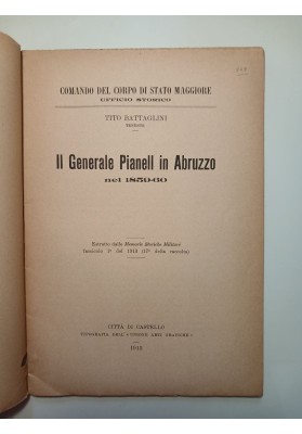 Il Generale Pianell in Abruzzo nel 1859 - 60