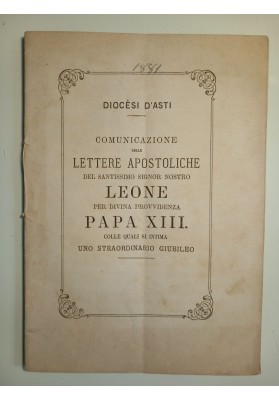 COMUNICAZIONE DELLE LETTERE APOSTOLICHE DEL SANTISSIMO SIGNOR NOSTRO  LEONE PAPA XII
