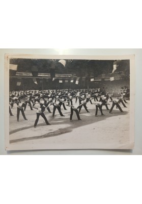 Fotografia " NAPOLI 1930 Saggio Ginnastica V Ginnasio"
