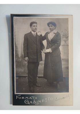 Fotografia Ritratto di Coppia Fotografia Artistica "Lampo" Augusto Merolle  Sora 1920