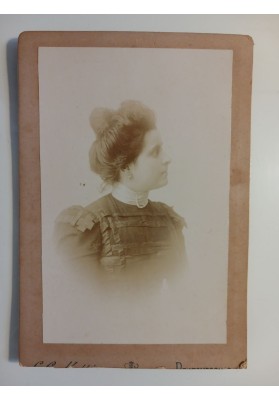 Fotografia Albumina "Ritratto di Nobildonna Studio G. Gallotti Pratovecchio" 1900