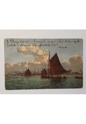 Cartolina Viaggiata Posta Militare manoscritta T. Col. Baumgartner 1915
