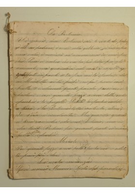 Manoscritto  Libretto di Favole Allegoriche e Morali, Cegiano 1883.